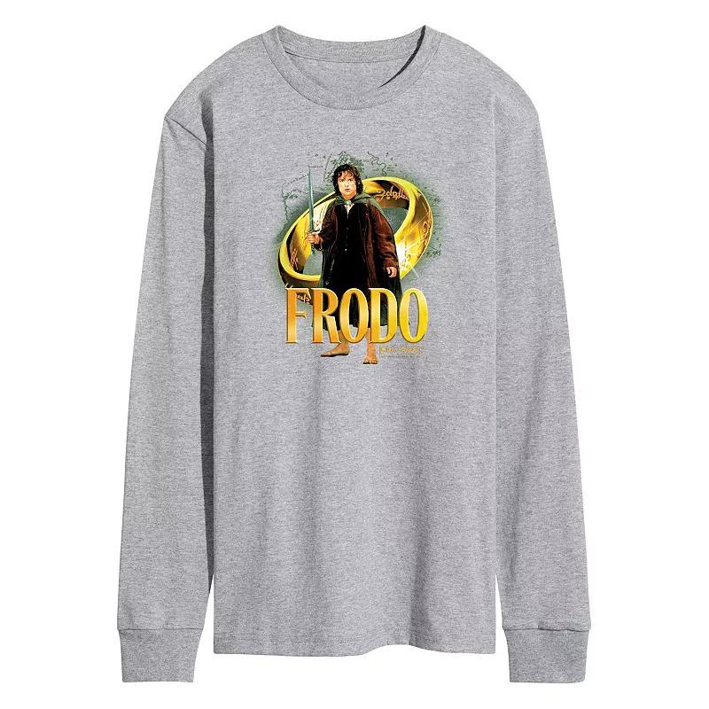 Mens Lord Of The Rings Frodo Baggins Ring Long Sleeve Graphic Tee Product Image