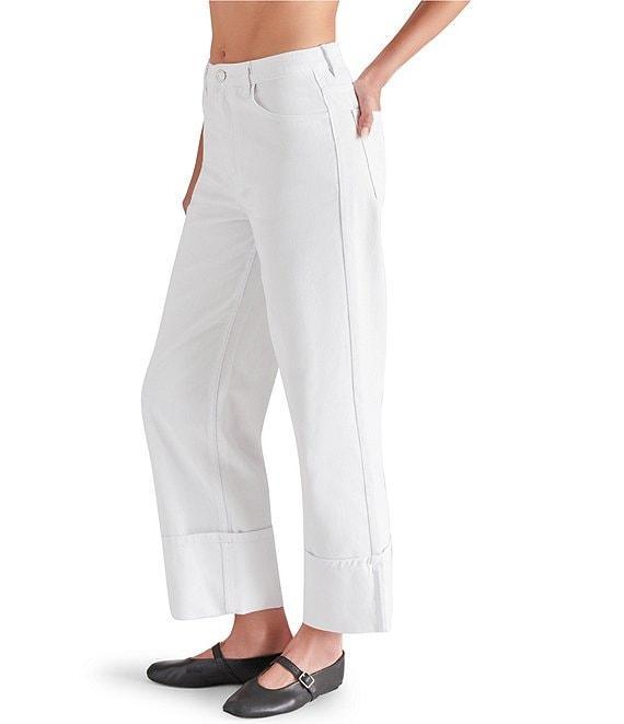 Steve Madden Noelie Wide Leg Cuffed Jeans Product Image