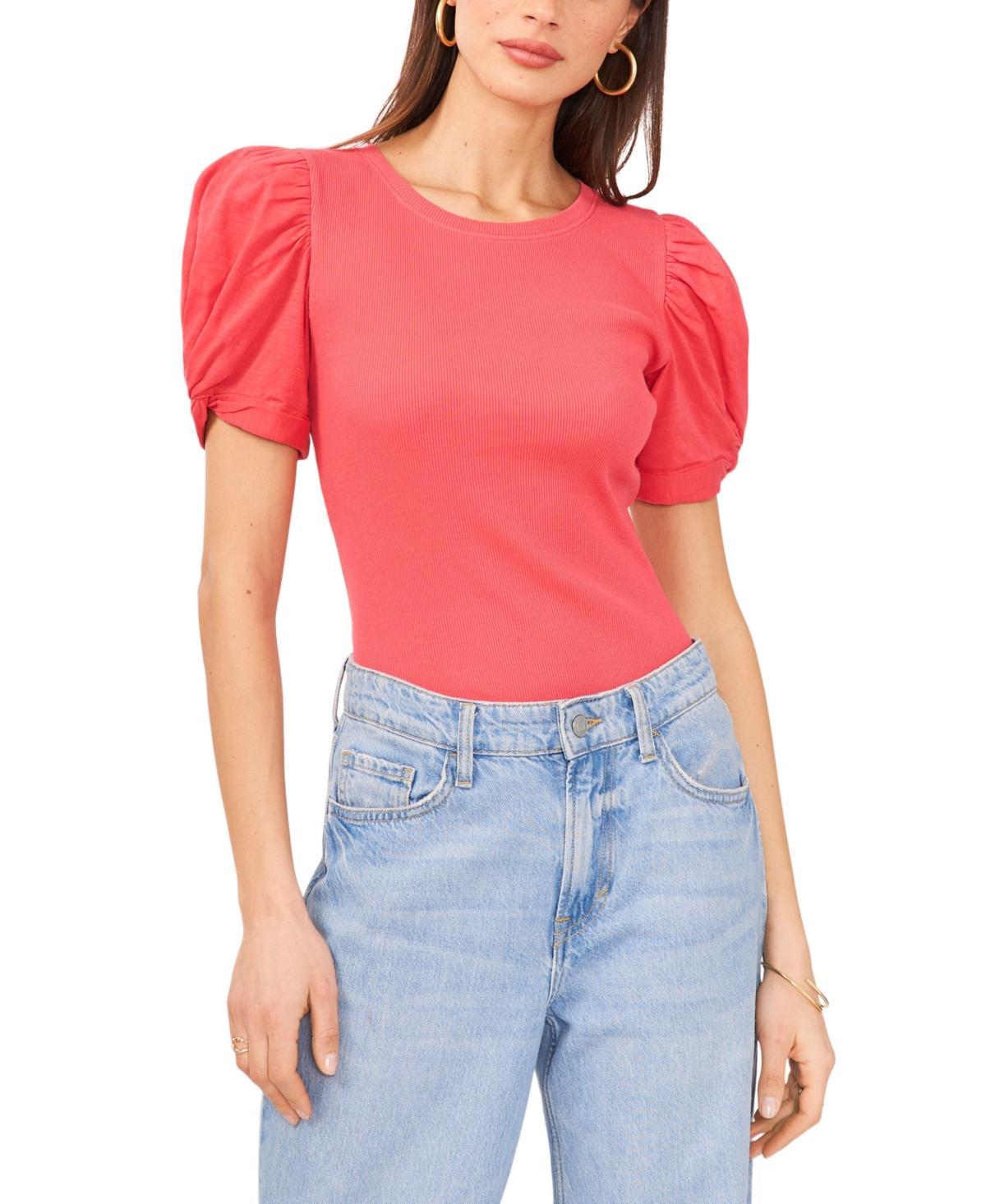 1.state Puff Sleeve Cotton Tee Product Image