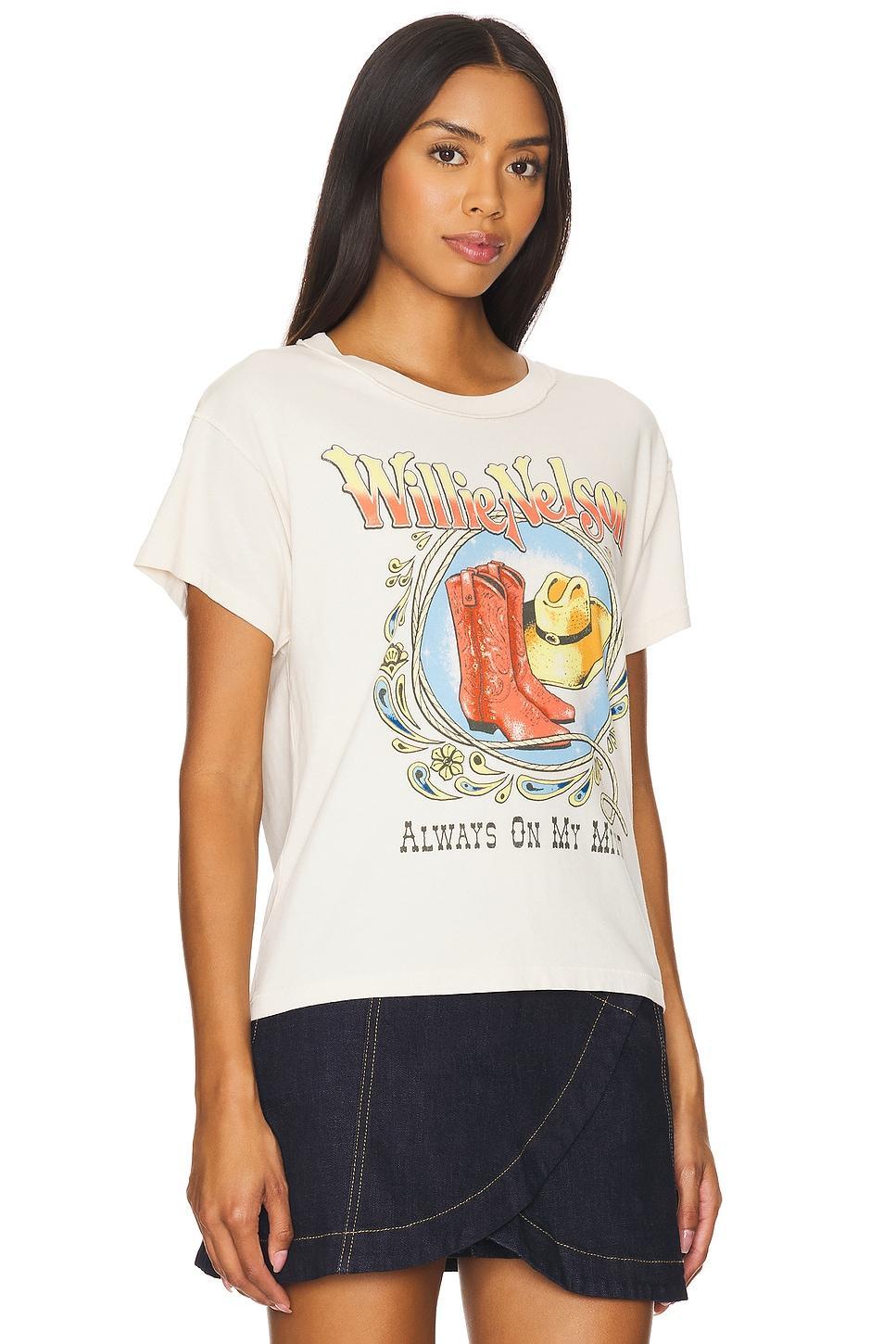 Willie Nelson Paisley Reverse Gf Tee Shirt DAYDREAMER Product Image
