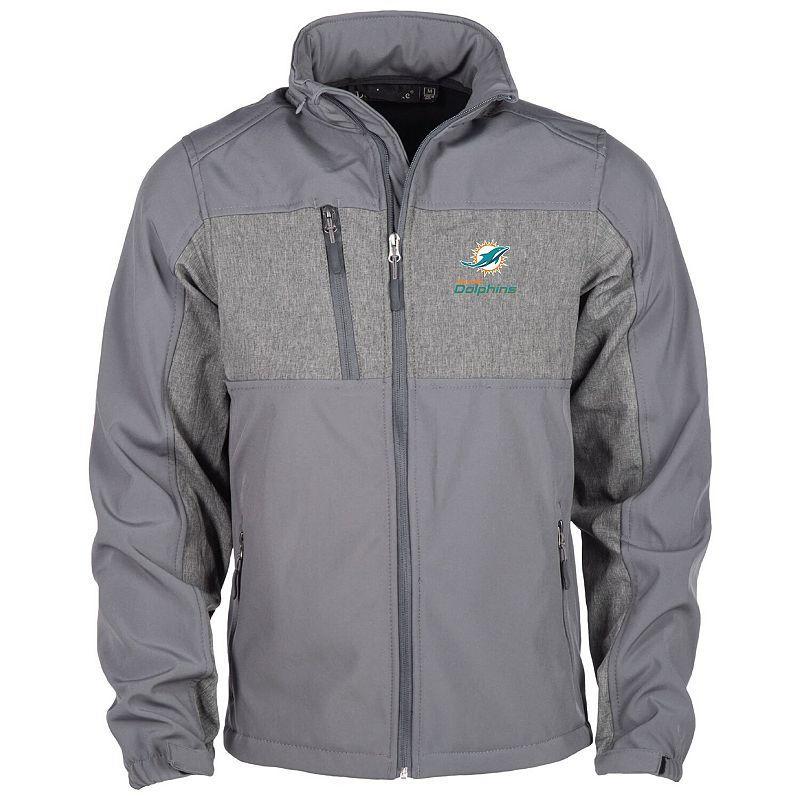 Men's Dunbrooke Graphite Cleveland Browns Circle Zephyr Softshell Full-Zip Jacket, Size: Large, Dark G Product Image