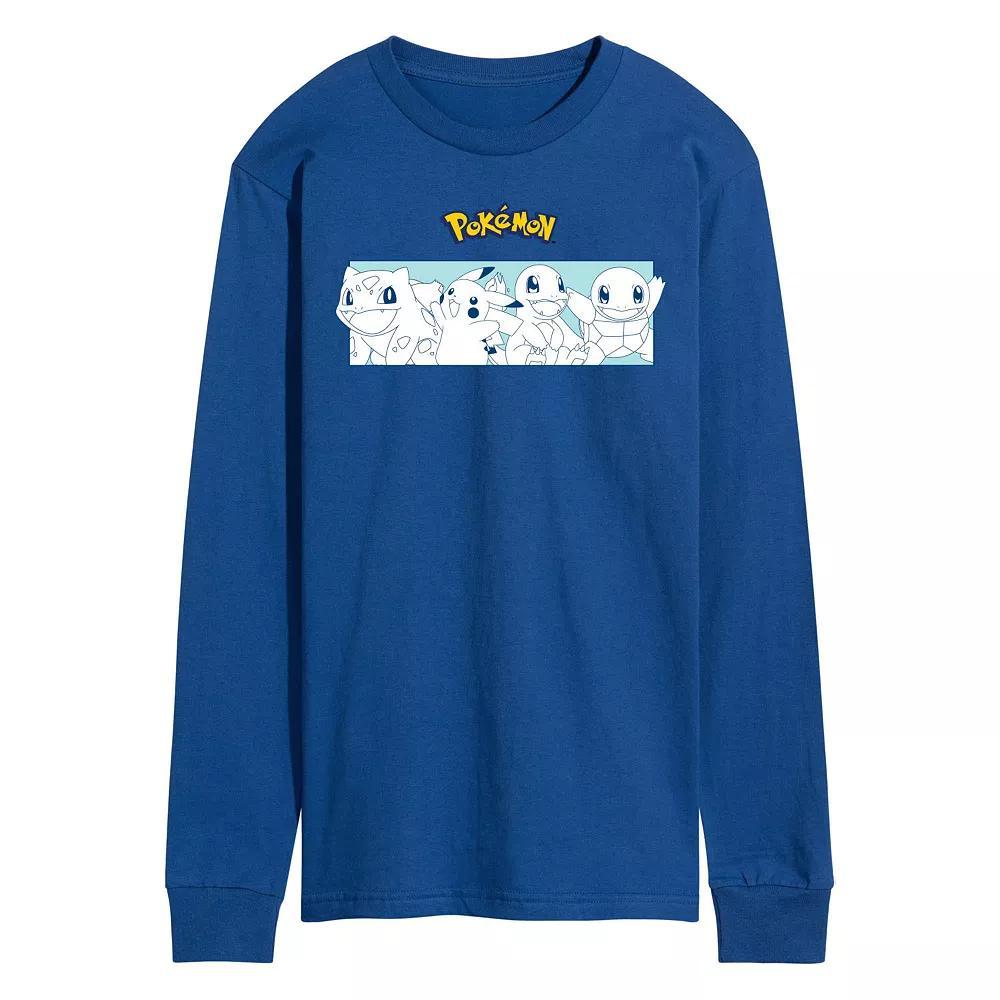 Men's Pokemon Starters Long Sleeve Graphic Tee, Size: XL, Red Product Image