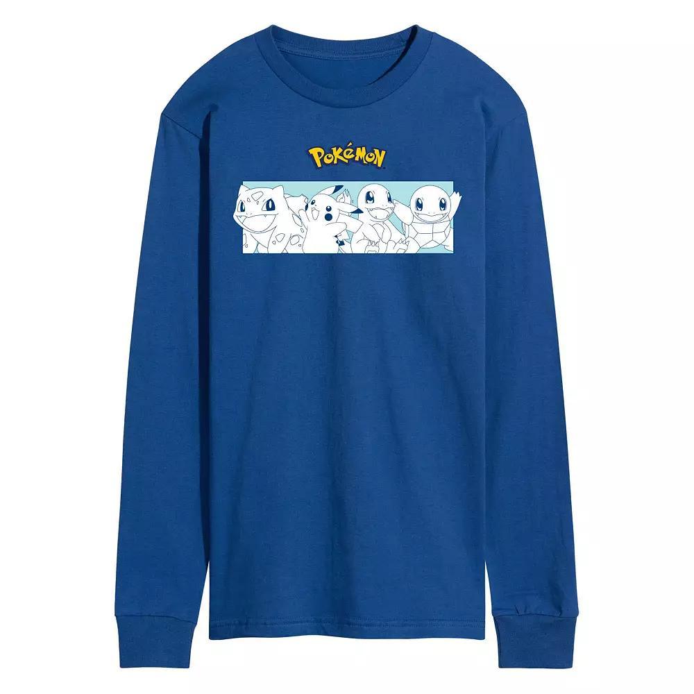 Men's Pokemon Starters Long Sleeve Graphic Tee, Size: XL, Red Product Image
