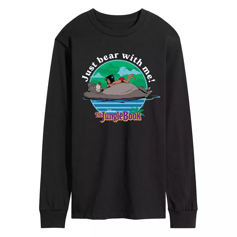 Disneys The Jungle Book Mens Just Bear With Me Long Sleeve Graphic Tee Product Image