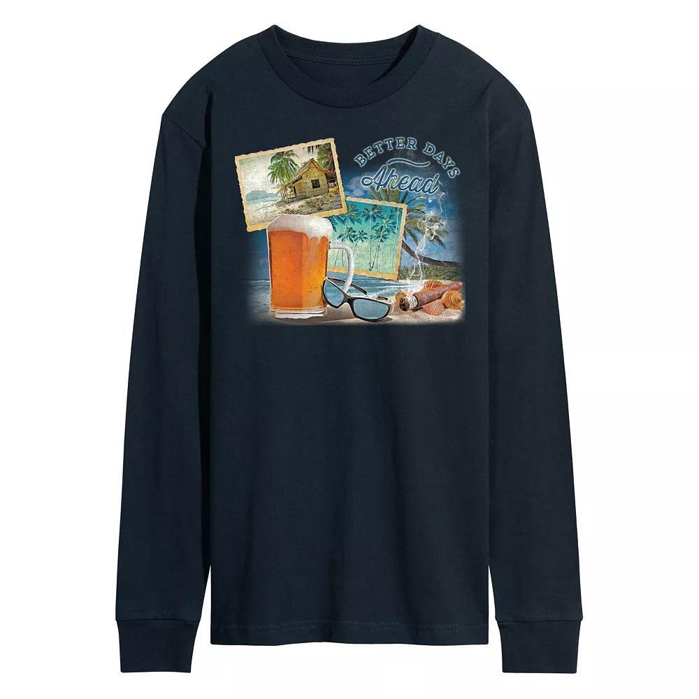 Mens Better Days Ahead Graphic Tee Blue Product Image