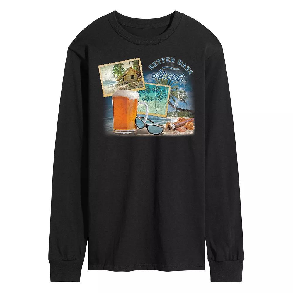 Mens Better Days Ahead Graphic Tee Blue Product Image