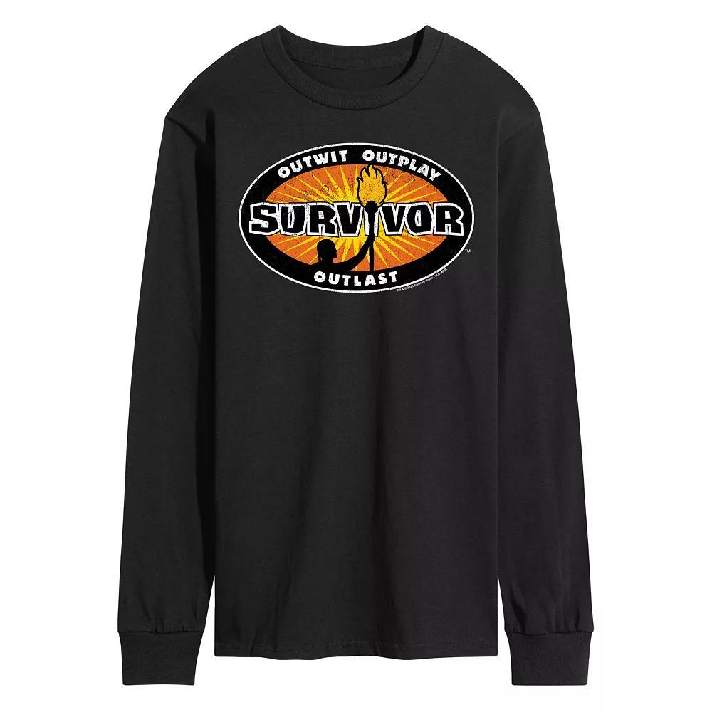 Mens House Of The Dragon Caraxes Dragon Long Sleeve Graphic Tee Grey Gray Product Image