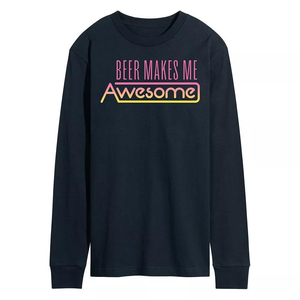 Mens Makes Me Awesome Graphic Tee Blue Product Image