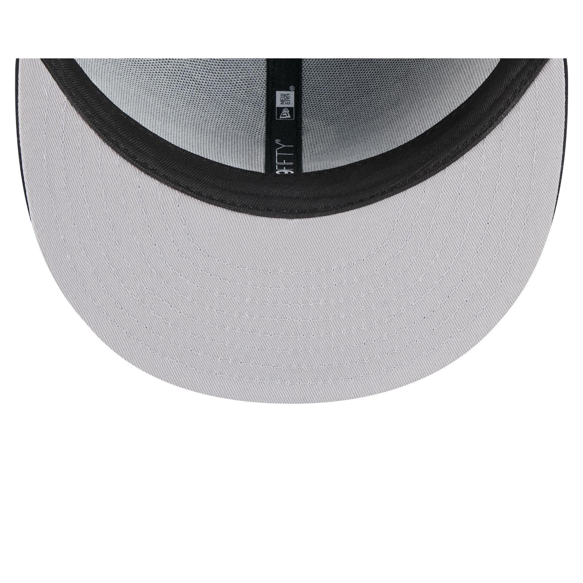 Ohio State Buckeyes Black & White 9FIFTY Snapback Hat Male Product Image