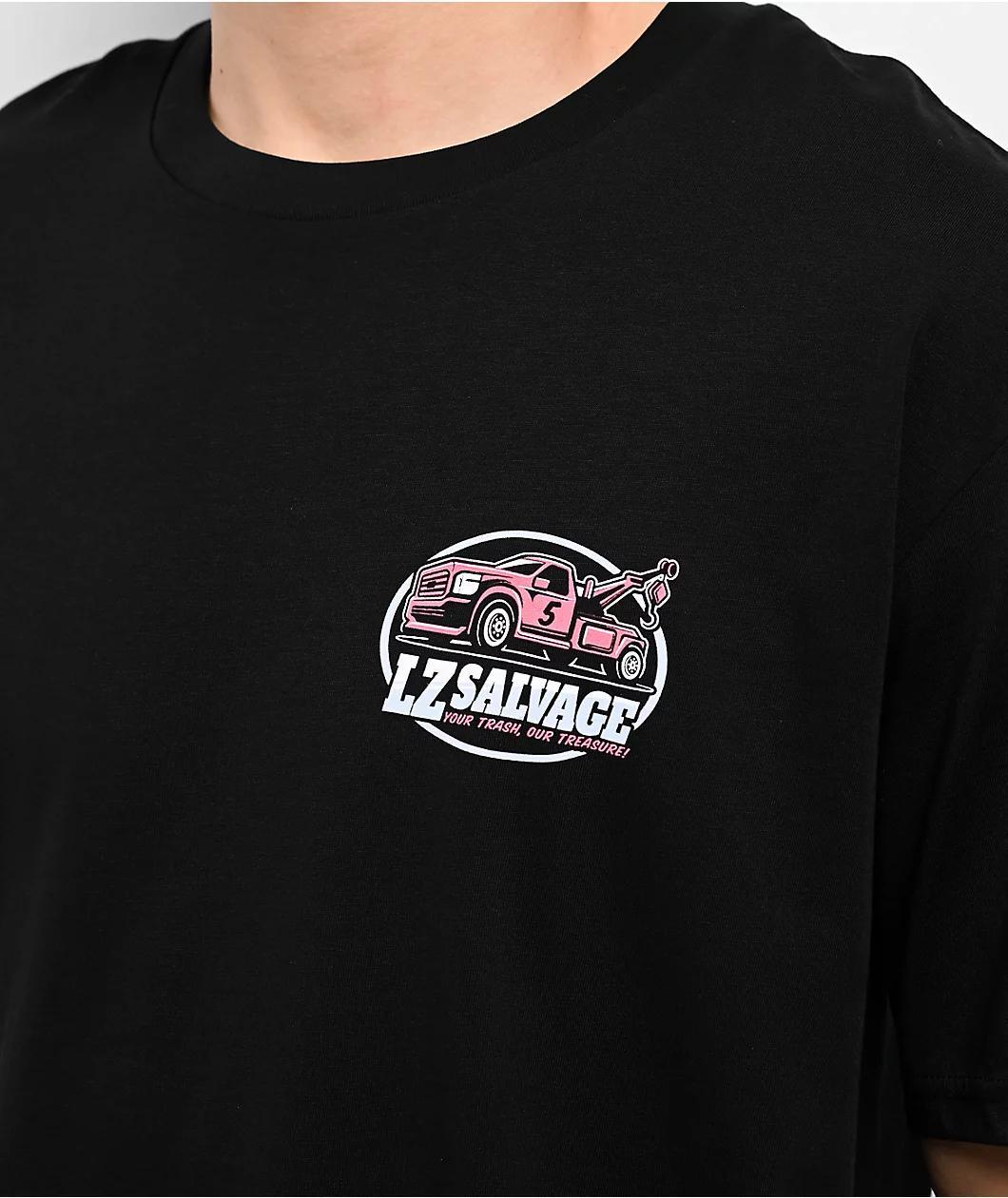 LZMFG Salvage Black T-Shirt Product Image