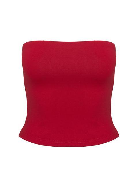 Aurorah Strapless Top Red Product Image
