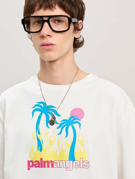 BURNING OASI SLIM TEE OFF WHITE - MULTIC Product Image