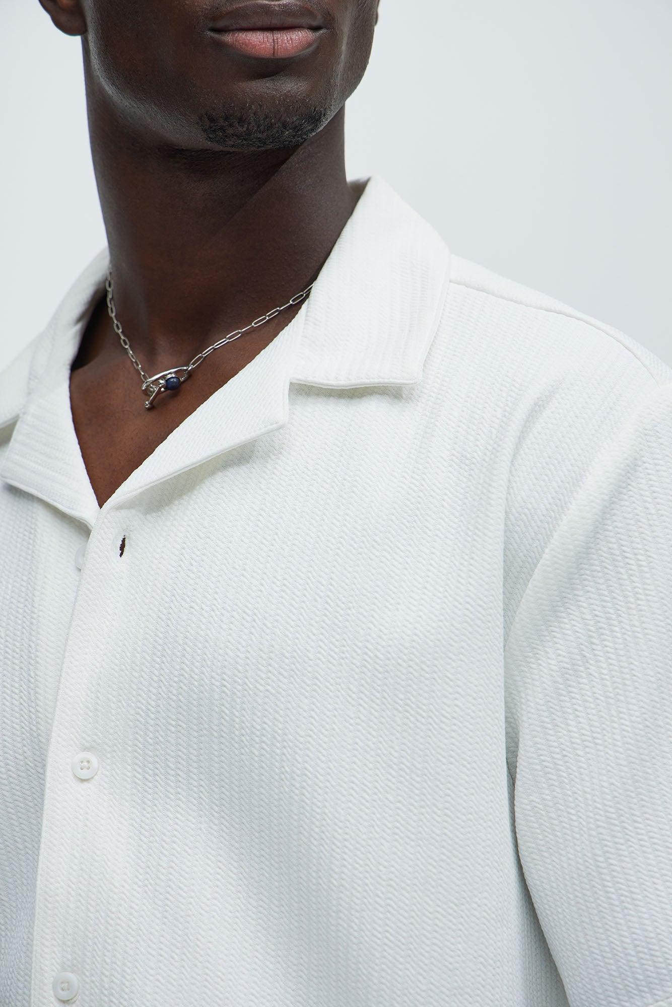Koa Textured Shirt - White Product Image