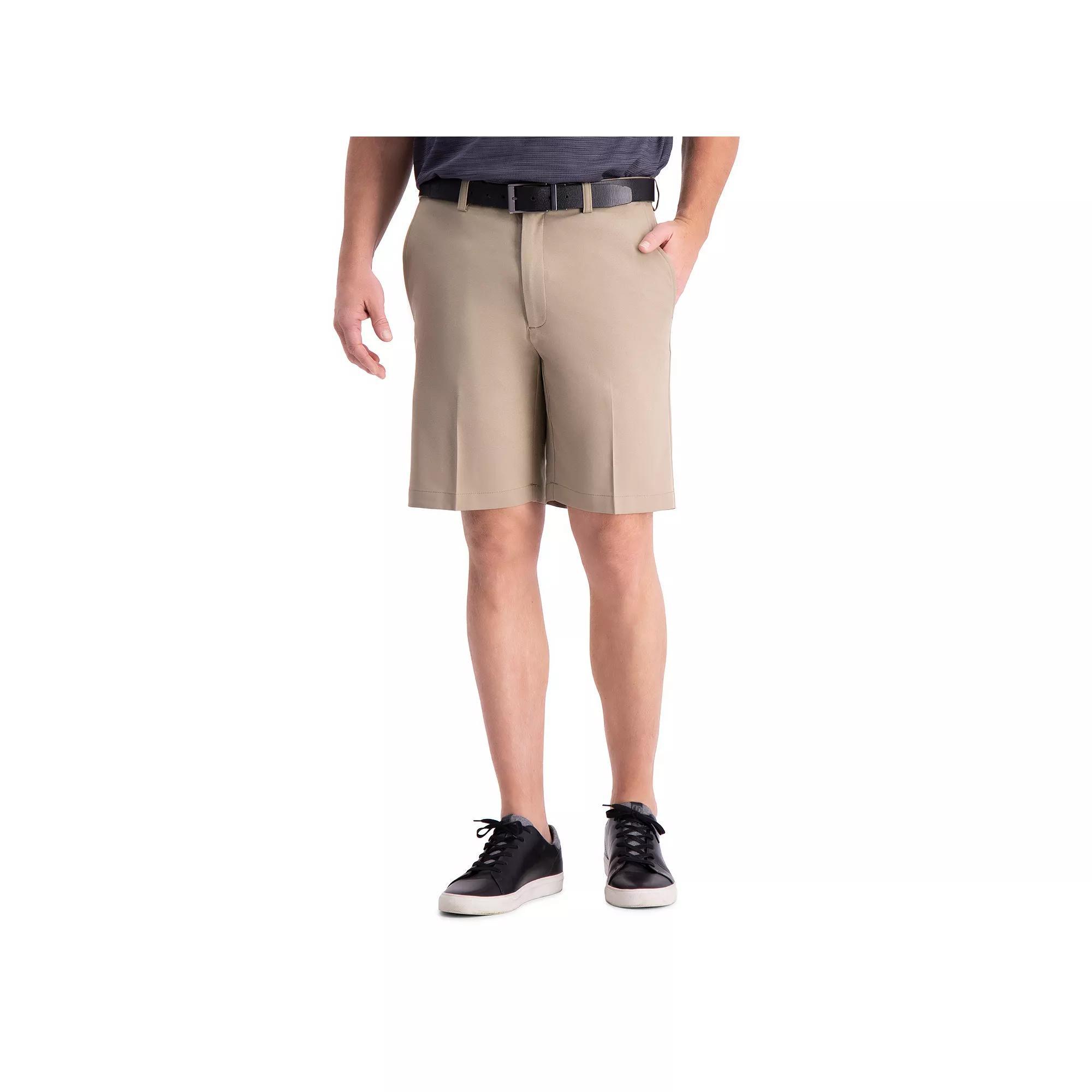 Men's Haggar® Cool 18® Pro Gabardine Flat Front Shorts, Size: 36, String Product Image