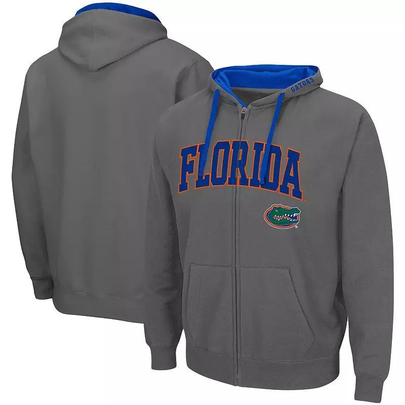 Men's Colosseum Charcoal Florida Gators Big & Tall Full-Zip Hoodie, Size: 3XLT Product Image