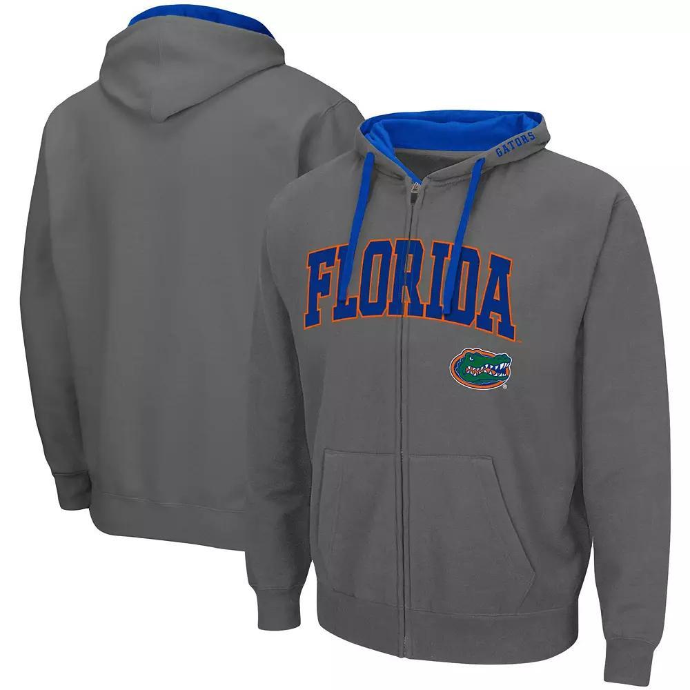 Men's Colosseum Charcoal Florida Gators Big & Tall Full-Zip Hoodie, Size: 3XLT Product Image