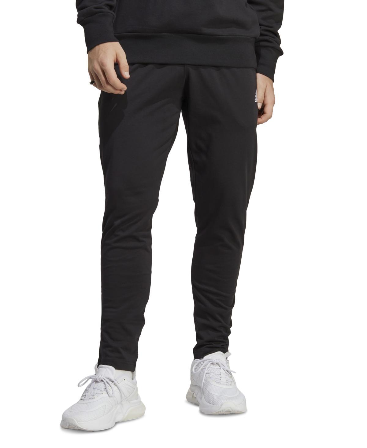 Mens adidas Sportswear Essentials Tapered Jogger Pants Dark Gray Grey Product Image