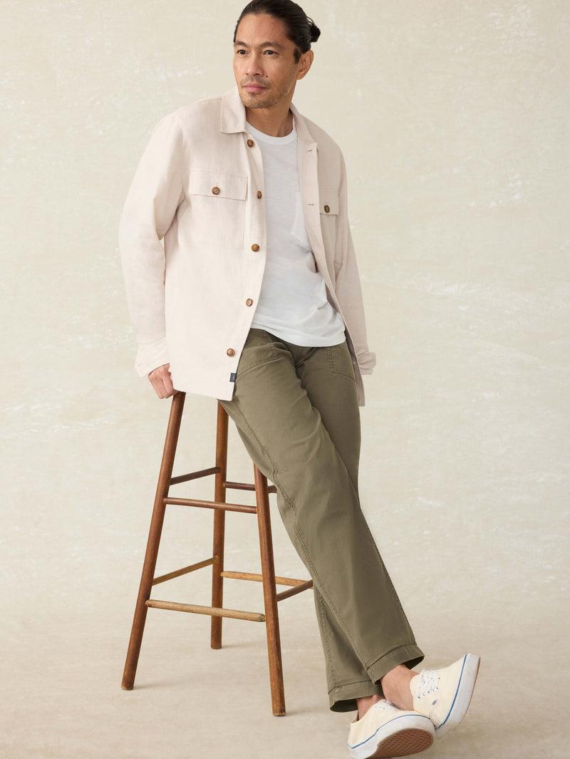 Movement™ Linen Shirt Jacket - Dorset Sand Product Image