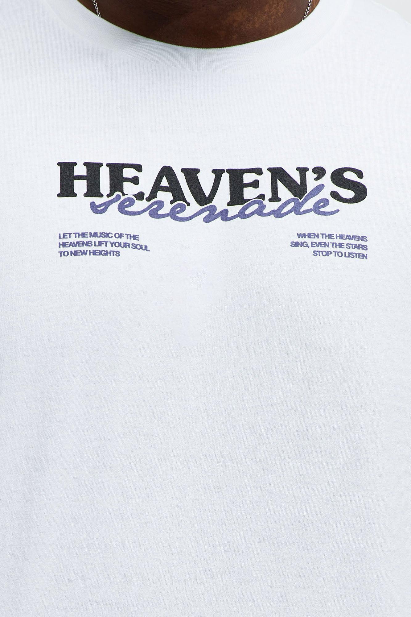 Heaven's Serenade Short Sleeve Tee - White Male Product Image
