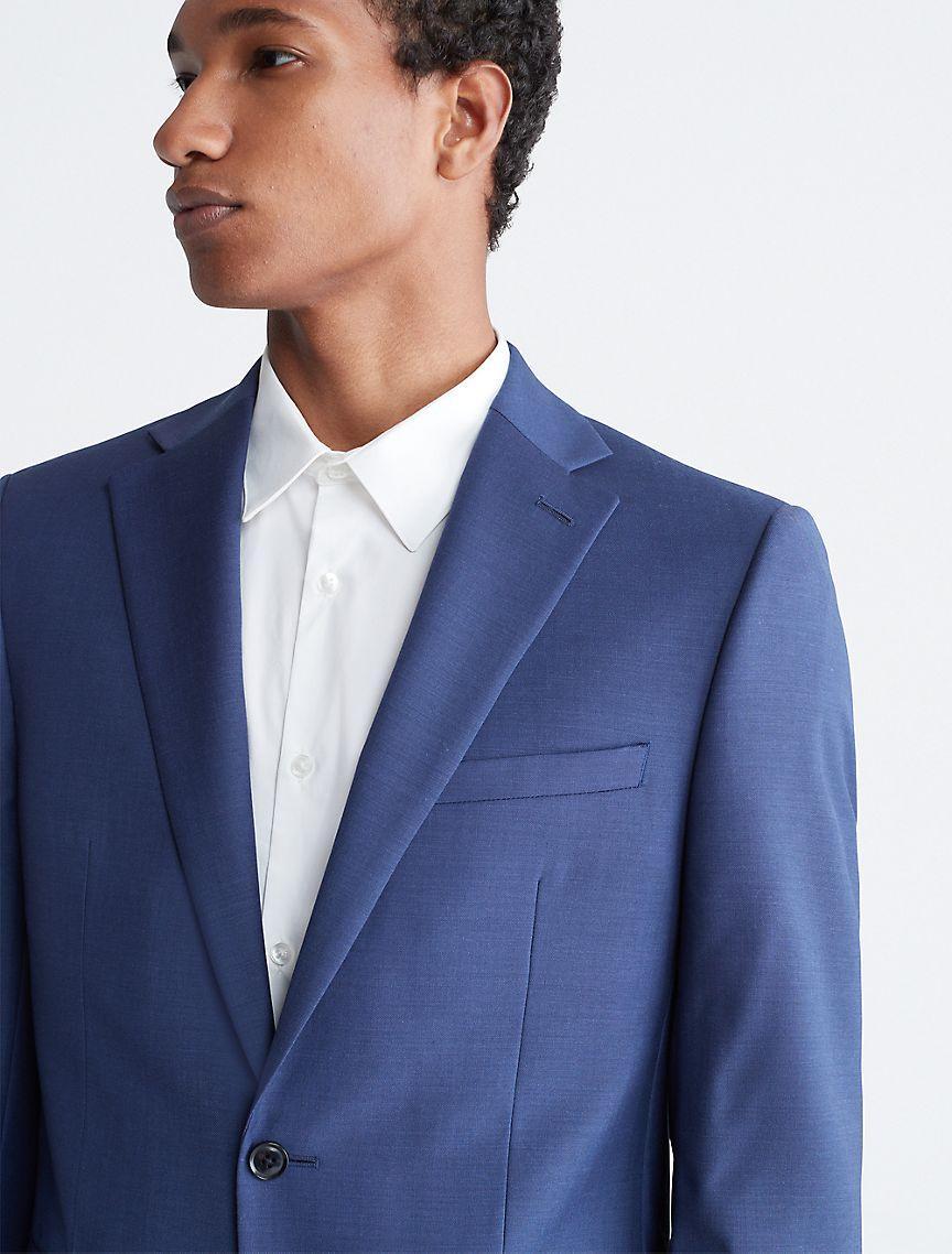 Slim Fit Blue Suit Jacket Product Image