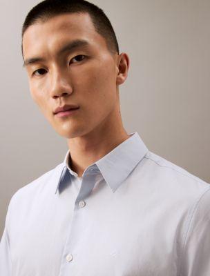 Cotton Stretch Slim Button-Down Shirt Product Image