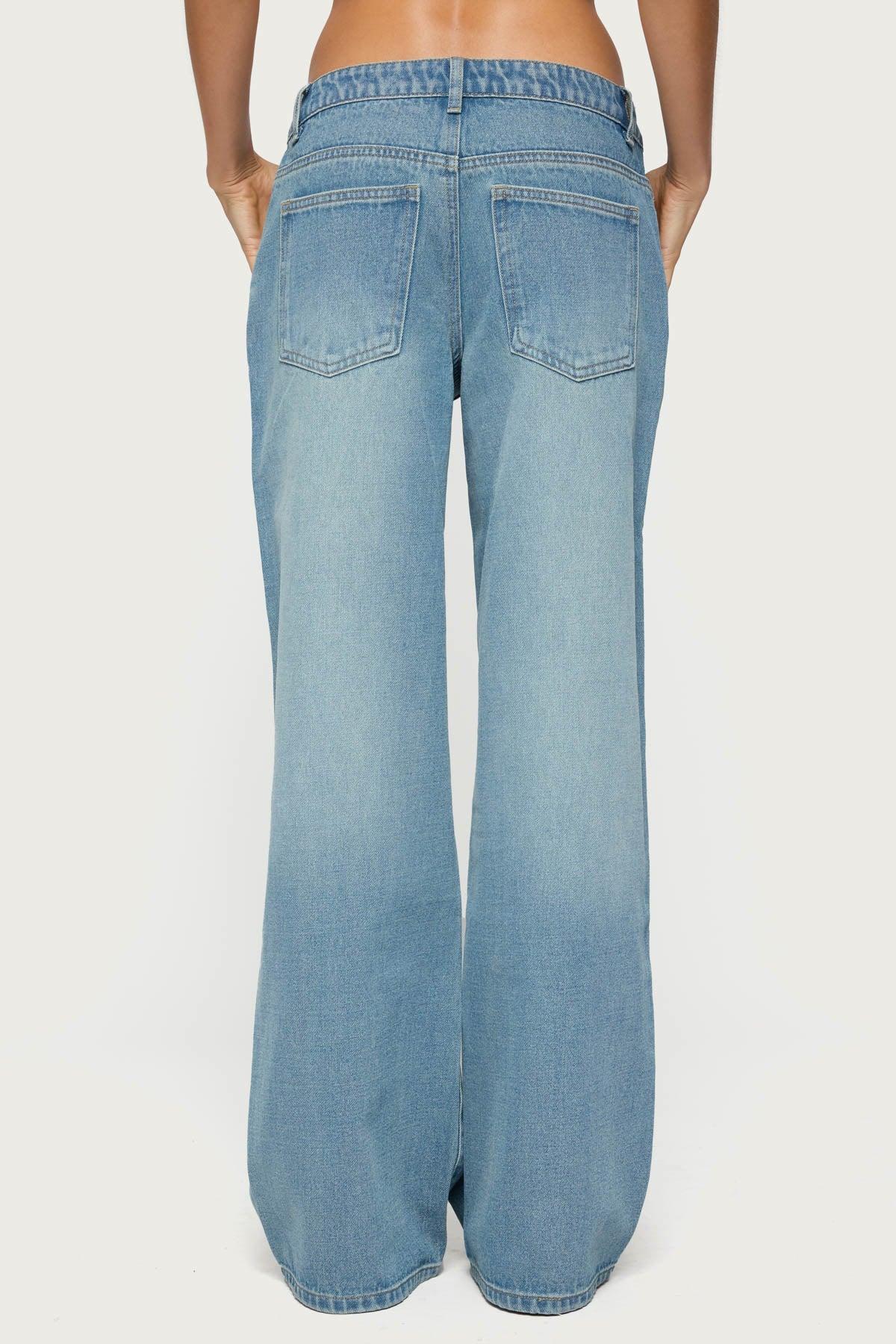 Raelynn Washed Low Rise Jeans Product Image