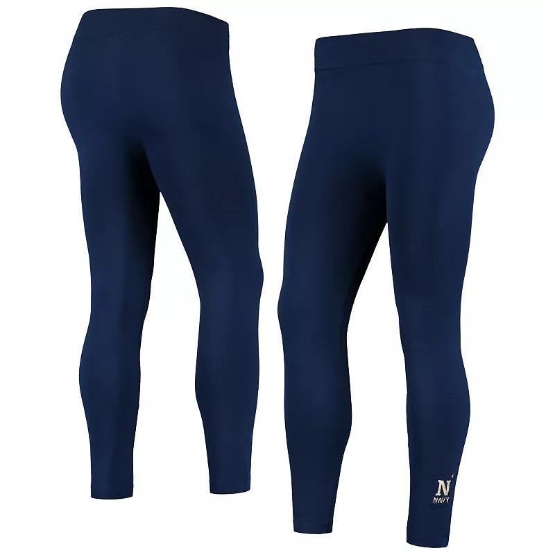Womens ZooZatz Midshipmen Fleece-Lined Leggings Blue Product Image