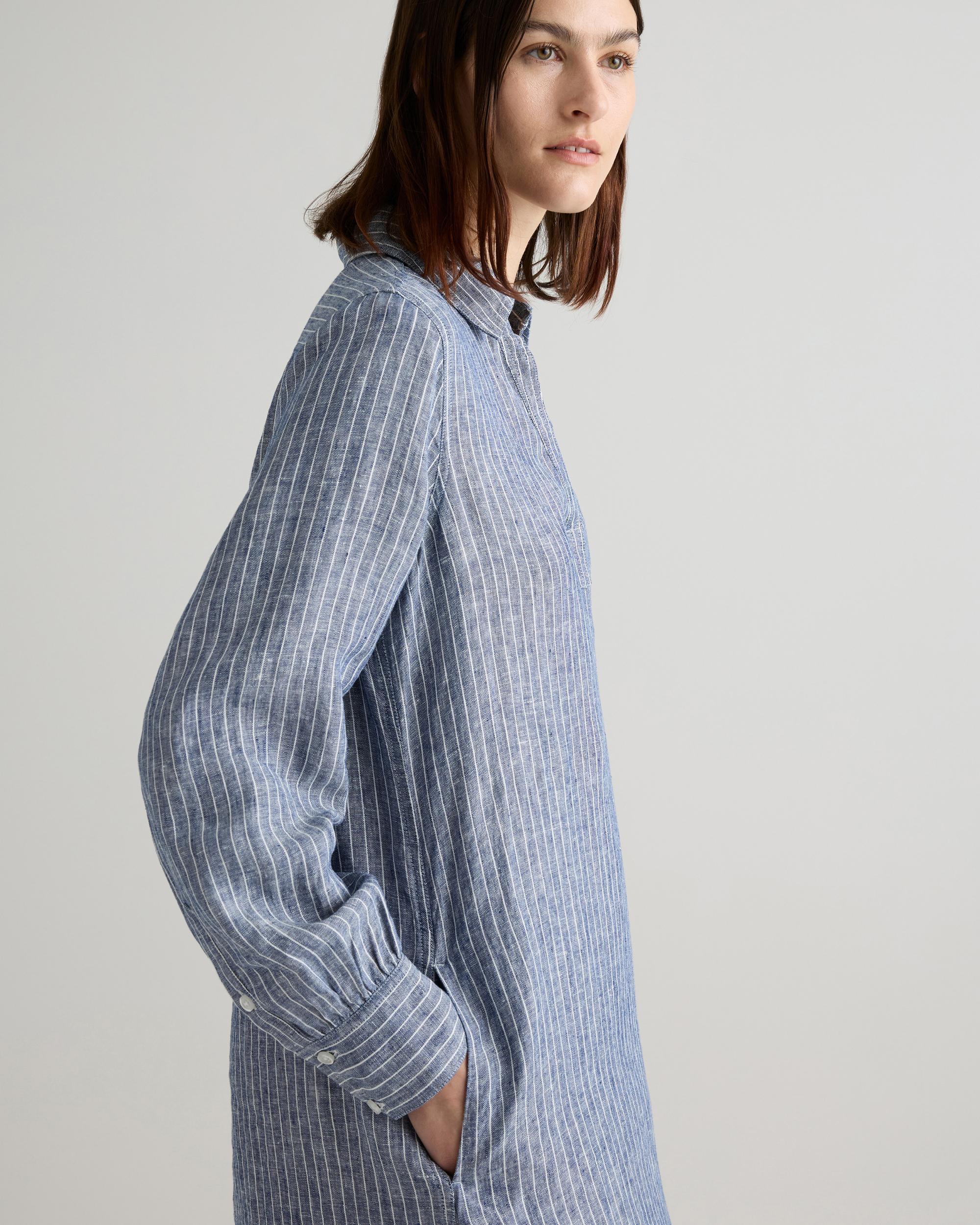 Quince | Women's 100% European Linen Popover Maxi Dress Size XS Product Image