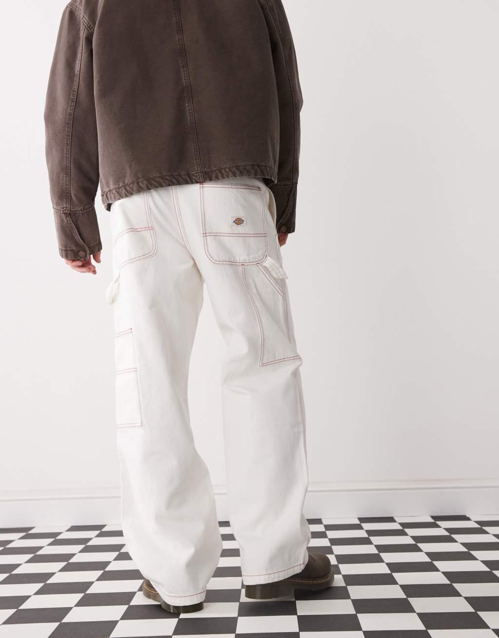 Dickies Painter denim pants in white Product Image