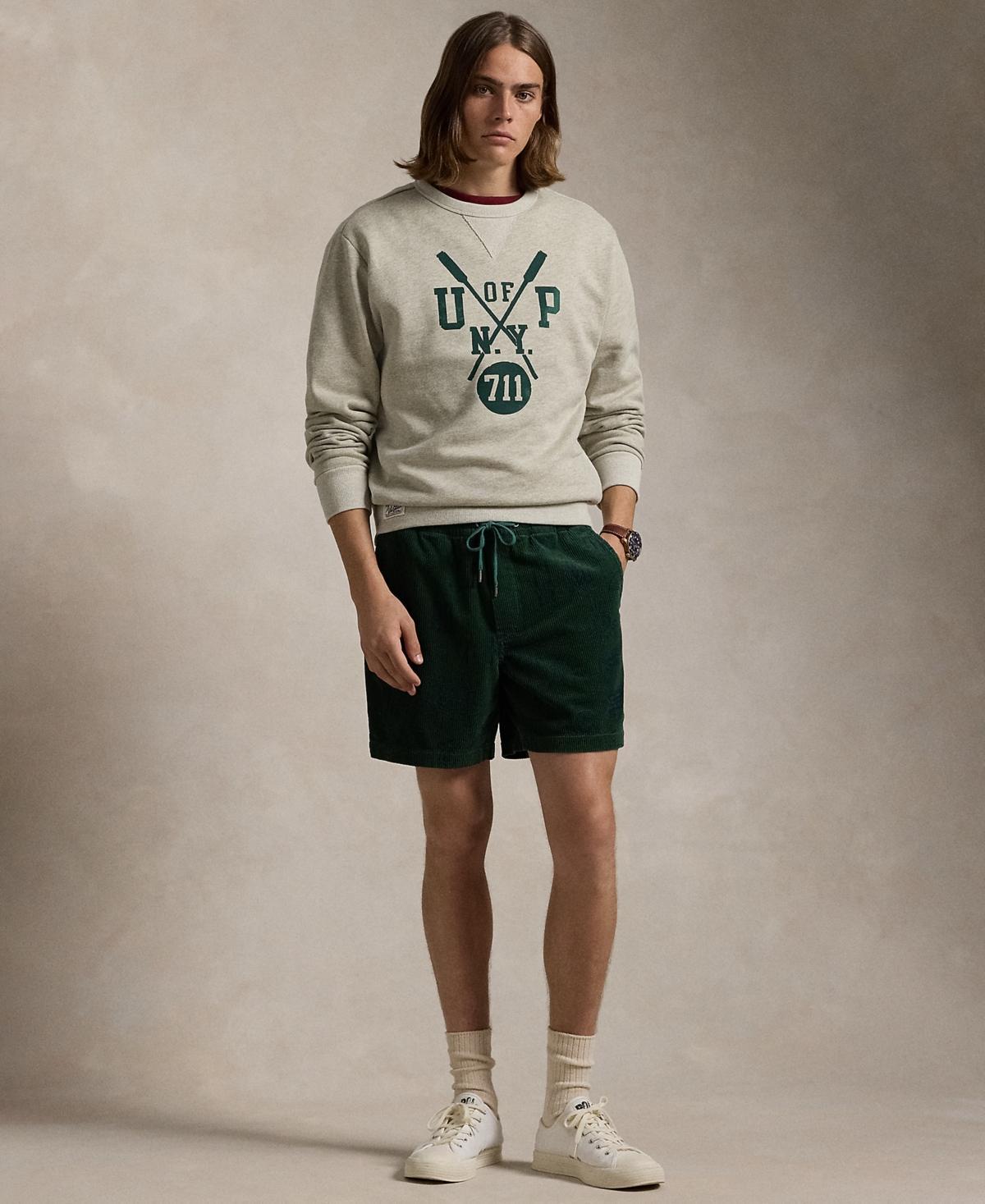 POLO RALPH LAUREN Slub Fleece Graphic Sweatshirt In Lt Vintage Hthr Product Image