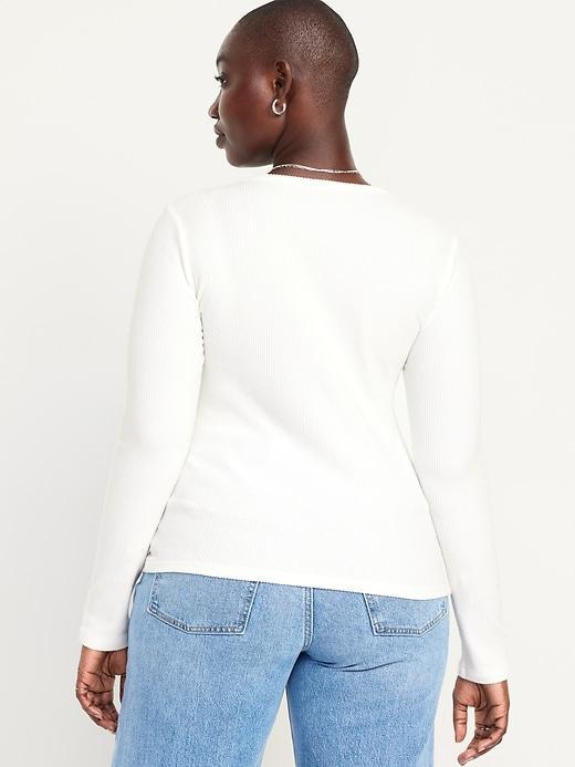 Plush-Knit Long-Sleeve T-Shirt Product Image