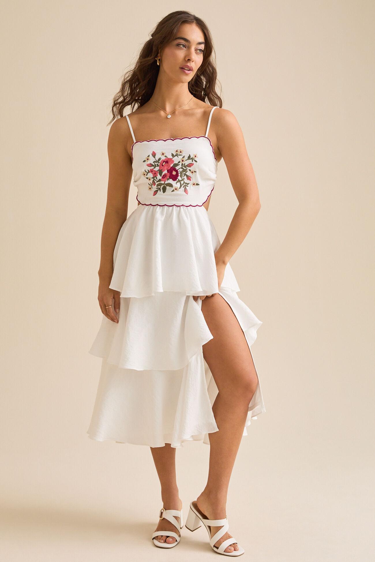 Esther Embroidered Maxi Dress Product Image