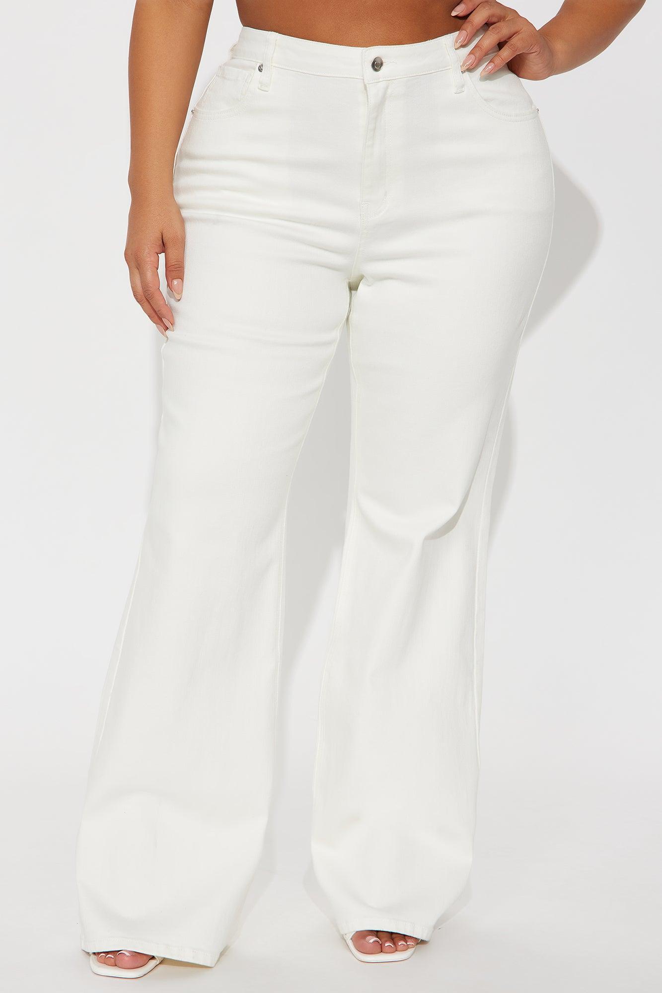 Alpine High Rise Flare Jeans - Off White Female Product Image