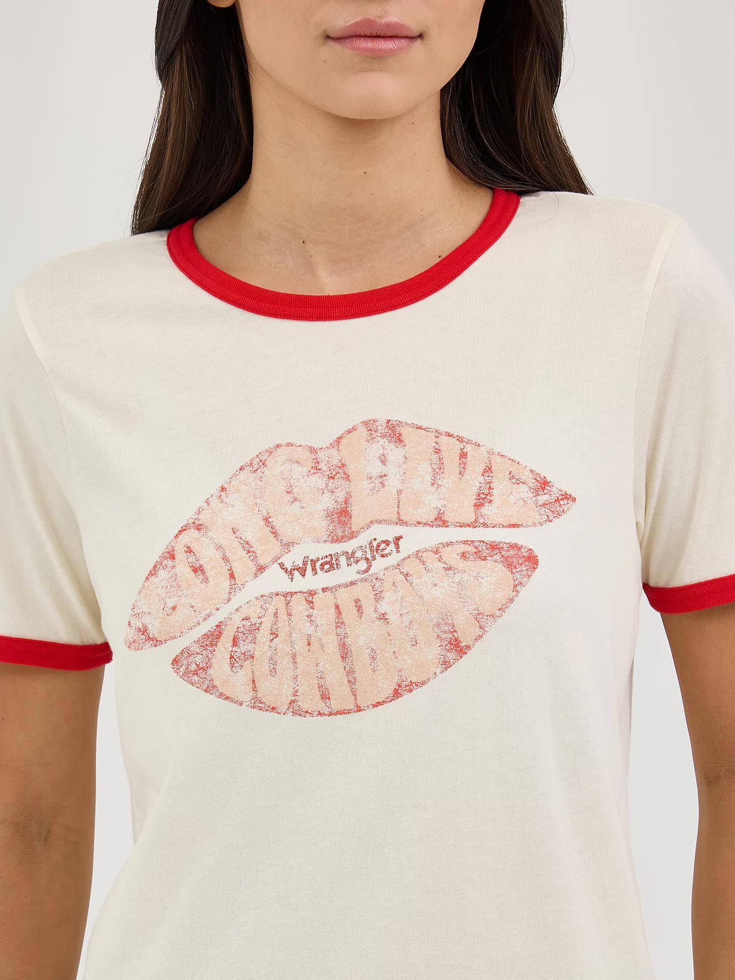 Women's Wrangler Graphic Ringer Tee | Women's TOPS | Wrangler® Product Image