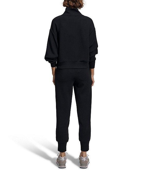 Varley Davidson DoubleSoft® Stand Collar V-Neck Quater Zip Long Sleeve Sweat Jacket Product Image