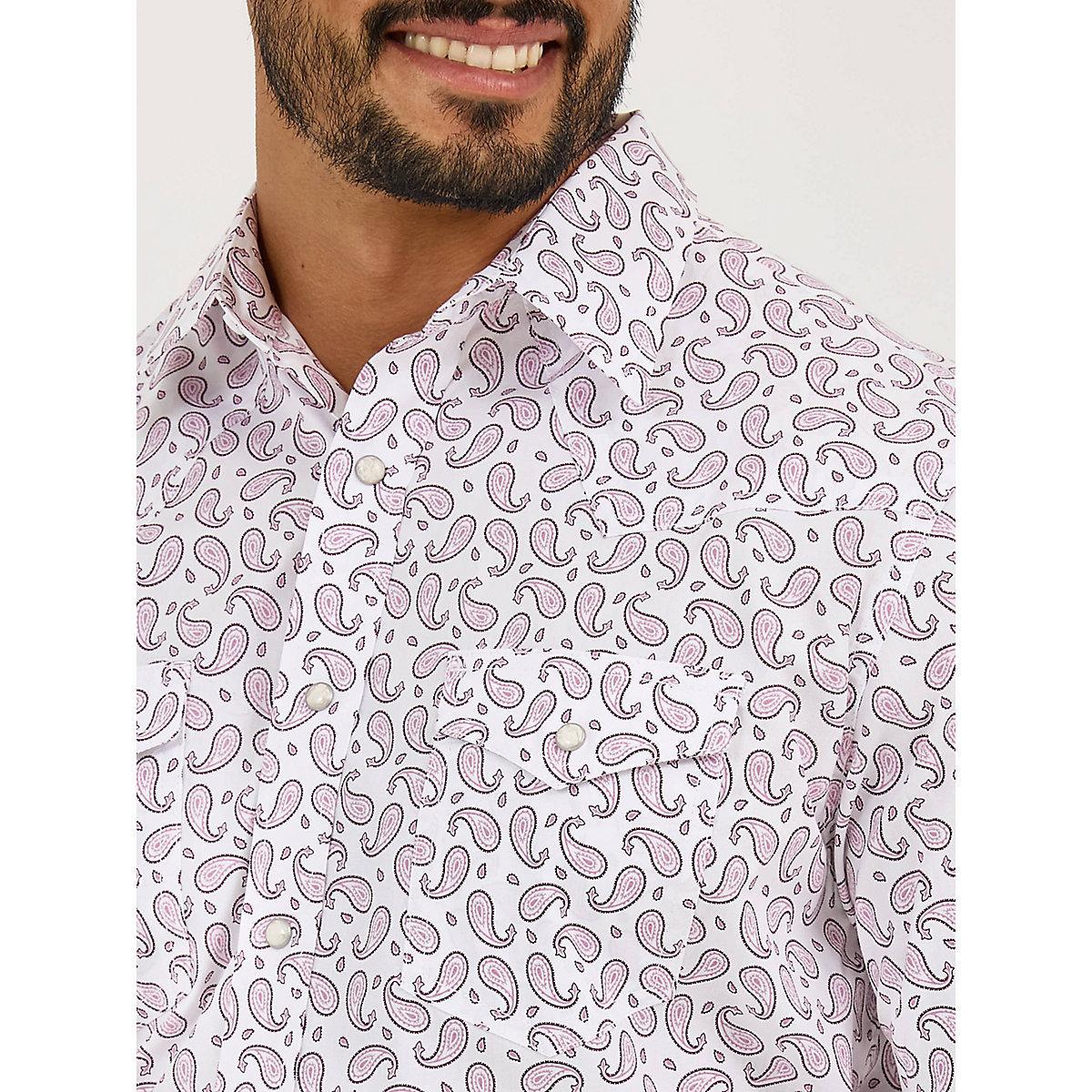 Men's 20X® Competition Advanced Comfort Long Sleeve Two Pocket Western Snap Shirt in Sangria Diamonds Product Image