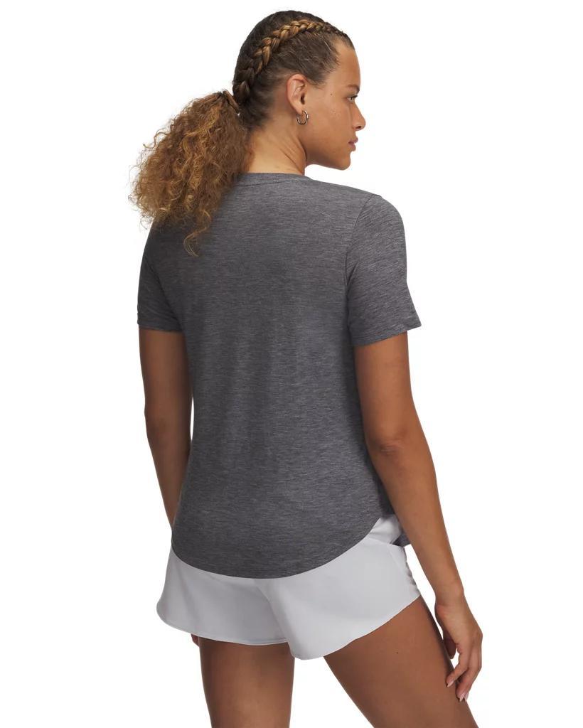 Women's UA Breezy Jersey Collegiate V-Neck T-Shirt Product Image