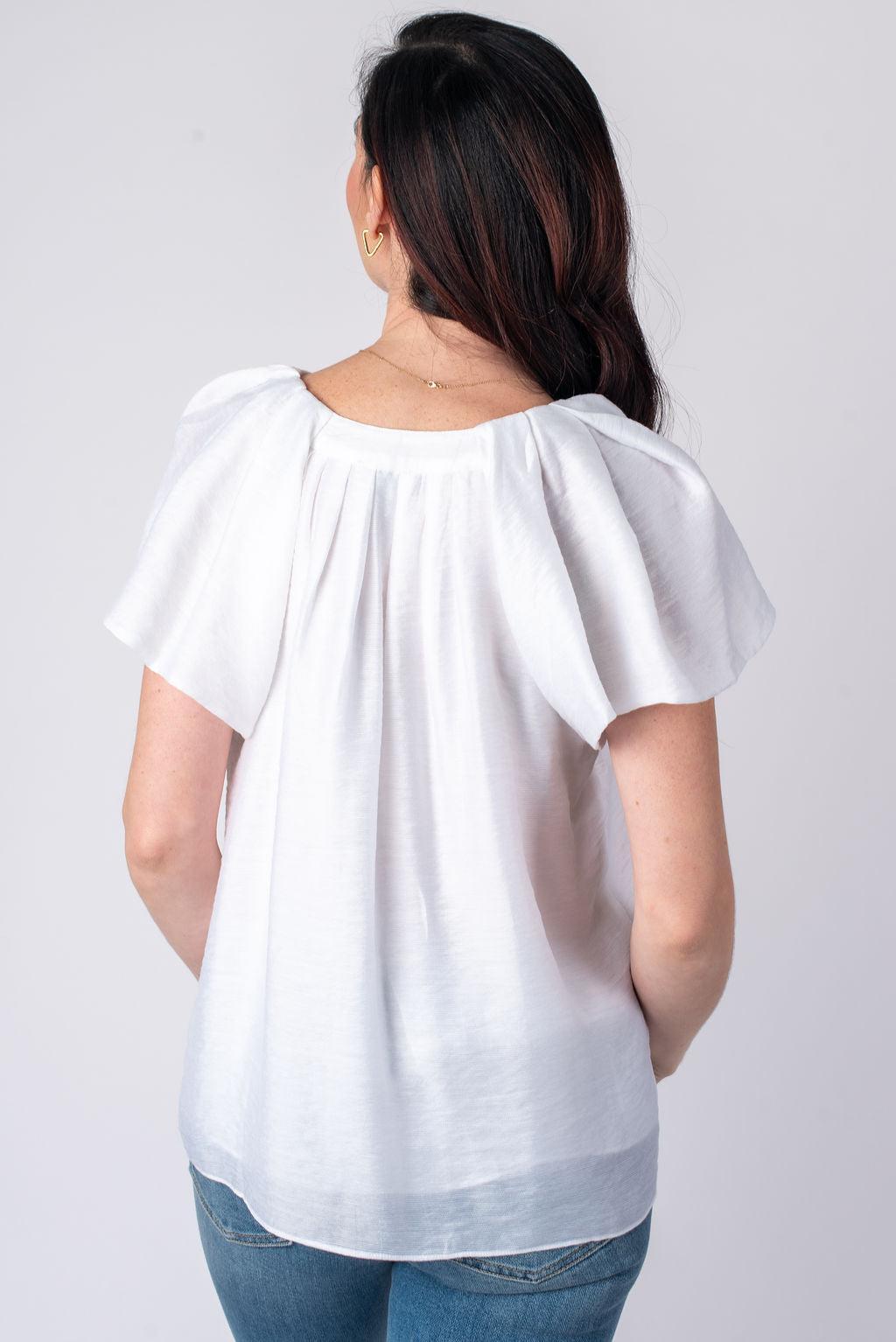 Olivia Flutter Sleeve Blouse Product Image