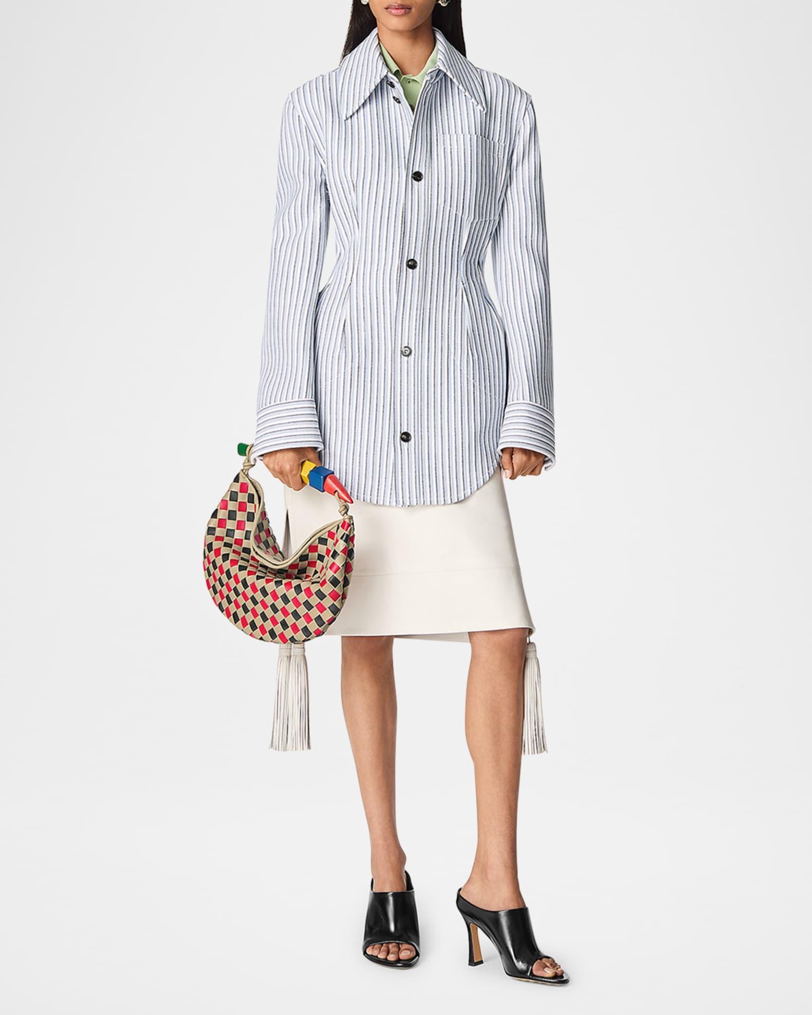 Structured Cotton Stripe Jacket Product Image