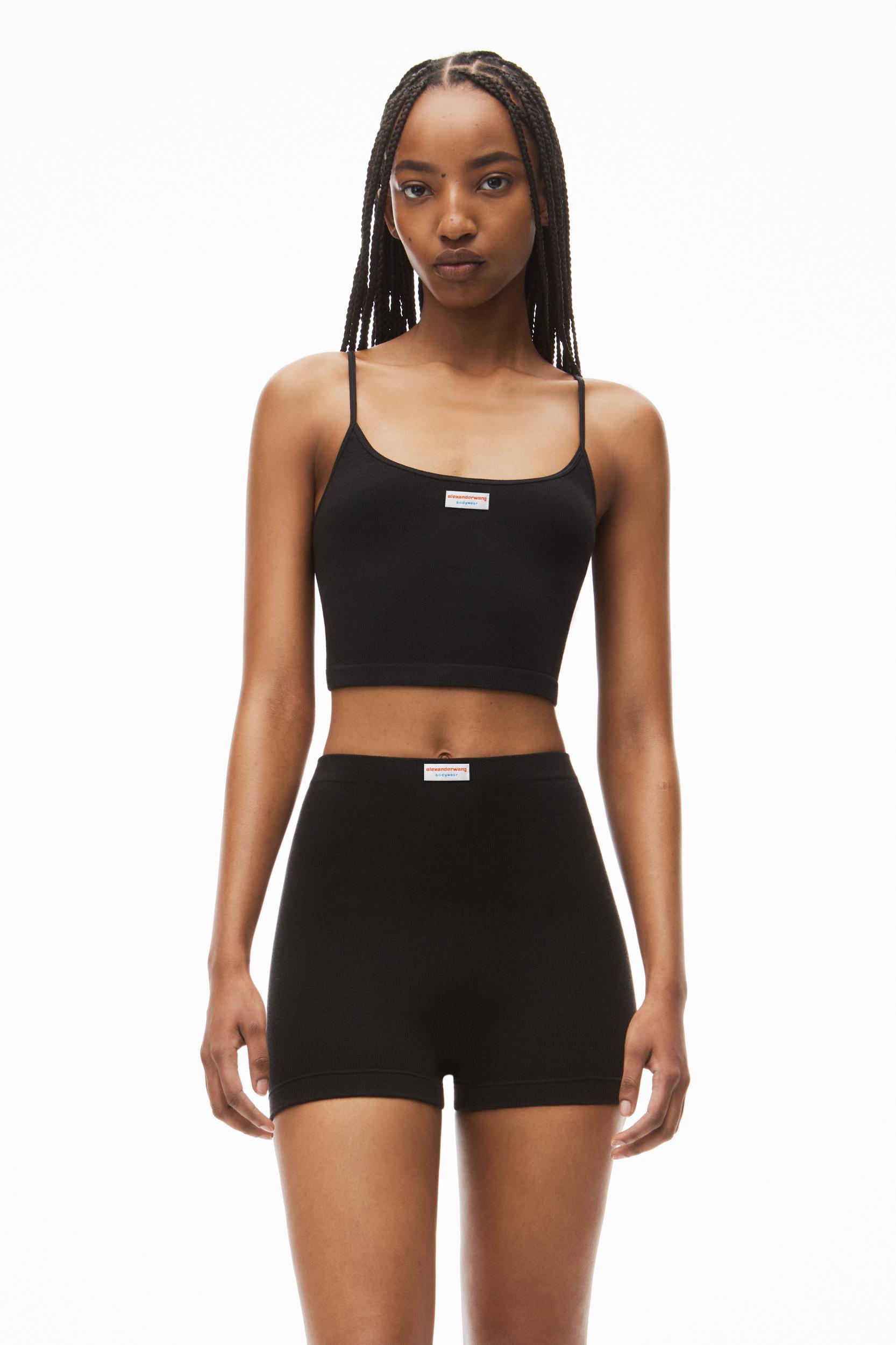 Bike Short In In Seamless Ribbed Knit Product Image