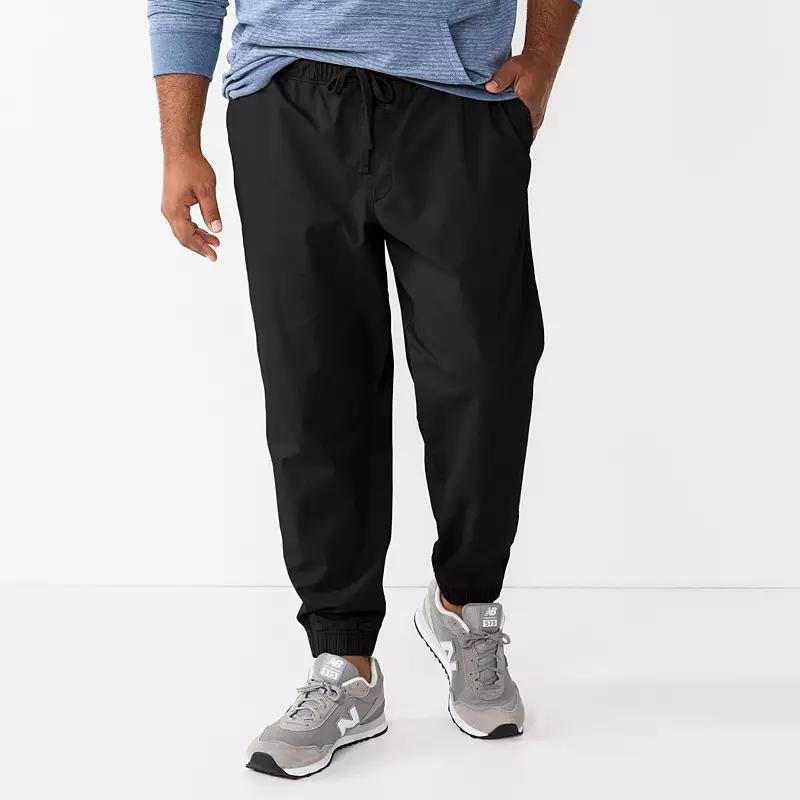 Big & Tall Men's Sonoma Goods For Life® Core Jogger Pants, Size: 4XB, Black Product Image