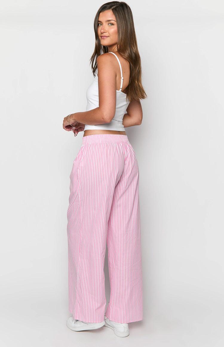 Mahalia Pink Stripe Pants Product Image
