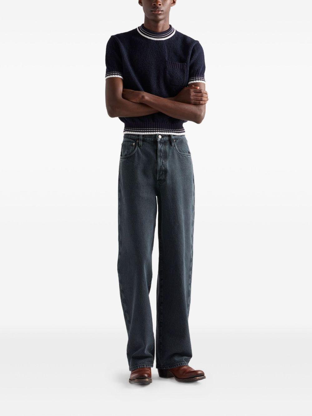 five-pocket over-dyed jeans Product Image