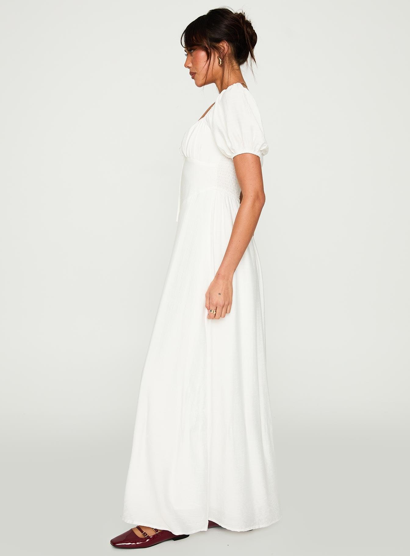 Summer Song Maxi Dress White Product Image