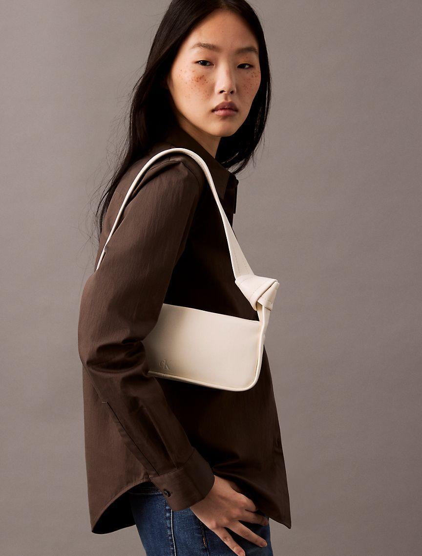 Calvin Klein Women's Knotted Small Shoulder Bag - Brown Product Image