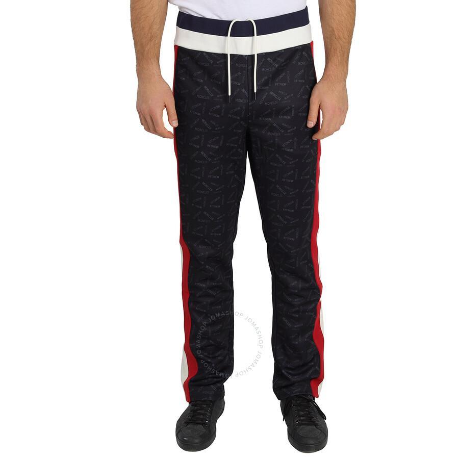 MONCLER Men's Black Logo Accent Sweat Pants Product Image