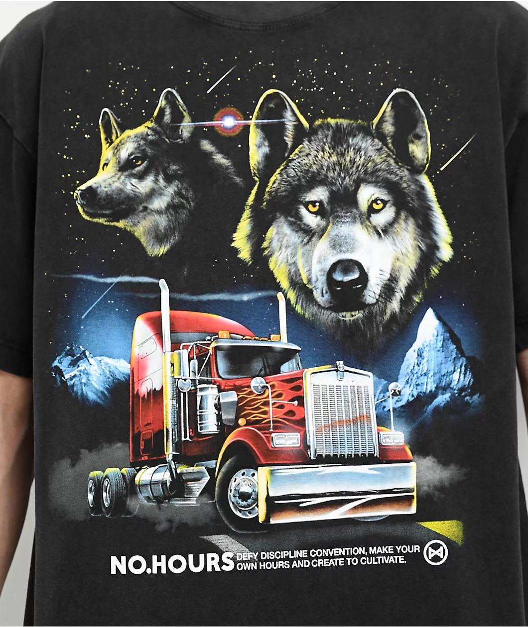 NoHours Night Moves Black T-Shirt Product Image