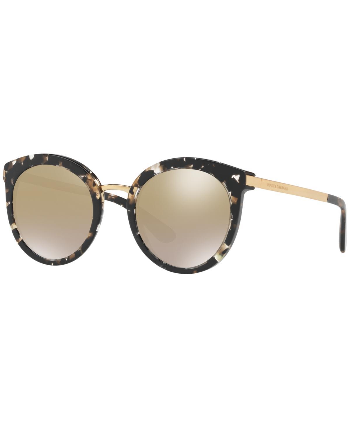 Dolce  Gabbana Womens Dg4268 52mm Round Sunglasses Product Image