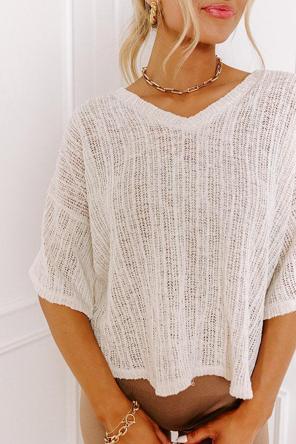 Vitamin Sea For Me Knit Top In Ivory Product Image