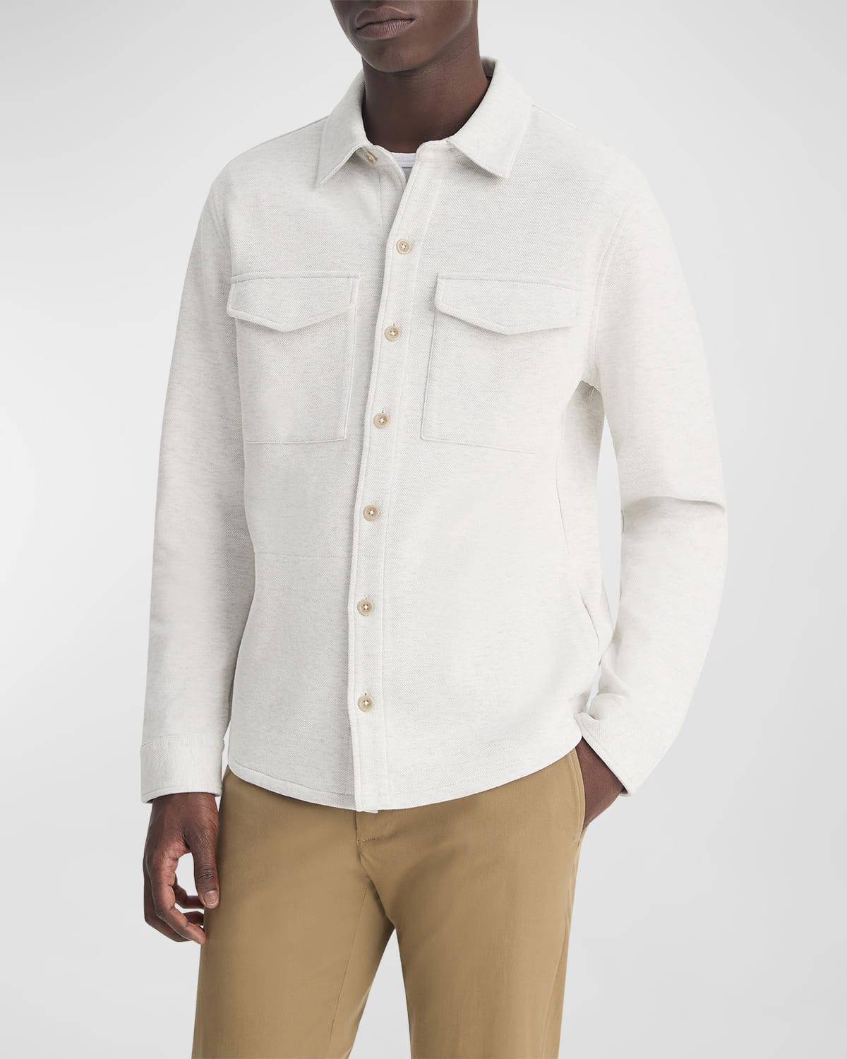 Mens Solid 4-Pocket Shirt Jacket Product Image